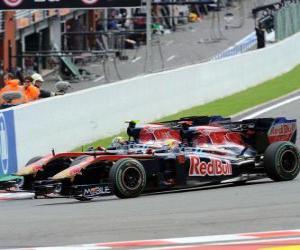 yapboz Sebastien Buemi, Jaime Alguersuari - Toro Rosso - Spa-Francorchamps 2010